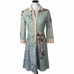 Varun Bahl Anthropologie Eyelet Floral Dress #160